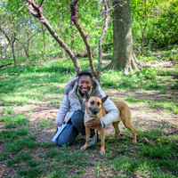 Donna - Beautiful Woman & Her Companion in Prospect Park