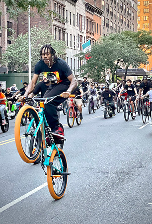 Barbara Phillips - Bicyclists Taking Over NYC Street