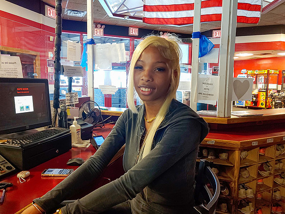 Elaine Appel ~ Cashier at the Bowling Alley