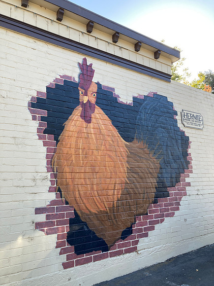 Kathy Paul - Fair Oaks Village Rooster Mural